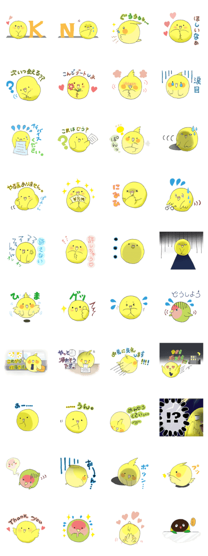Perfectly round of true parrots Perfectly round of true parrots