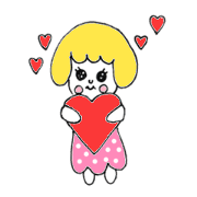 Poppy girl with bobbed hair Poppy girl with bobbed hair