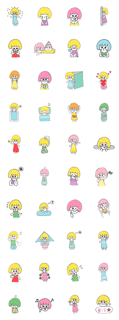 Poppy girl with bobbed hair Poppy girl with bobbed hair