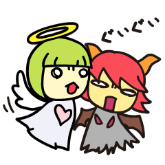 Red Devil and Green Angel