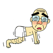 the elderly is young,  and his playmates