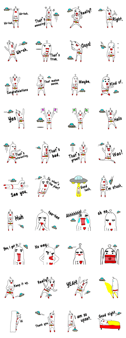 Give responses alien(English ver.)