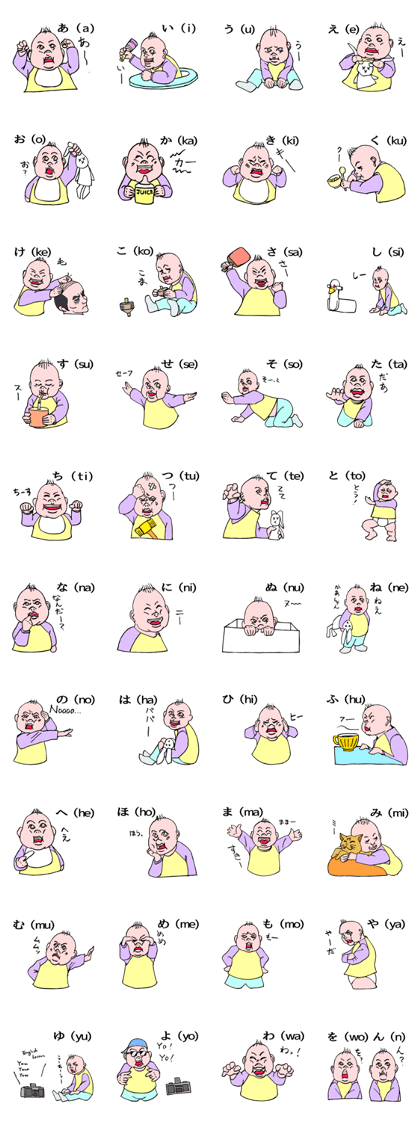 A baby talking. A baby talking.