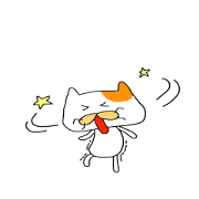 Funny White cat (foreign country Funny White cat (foreign country