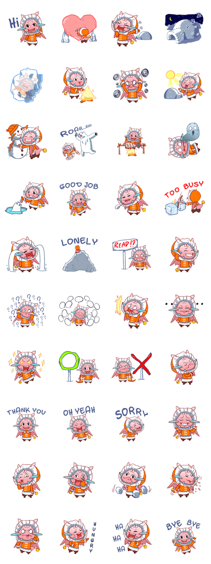 Dragie the winter dragon