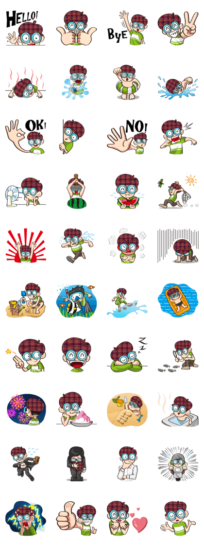 Inspector Junior Stickers-Summer Edition