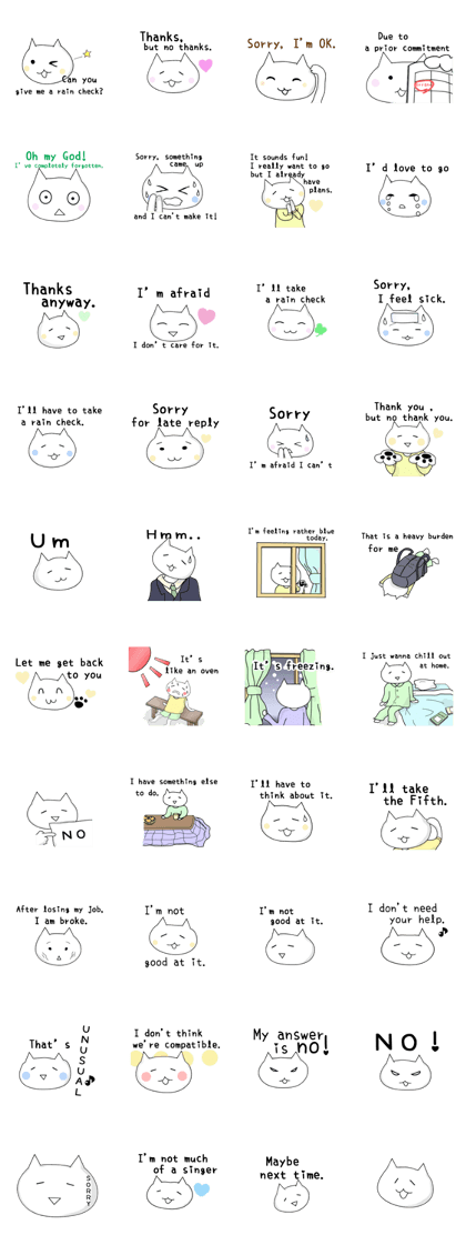 Cat to refuse on your behalf Cat to refuse on your behalf