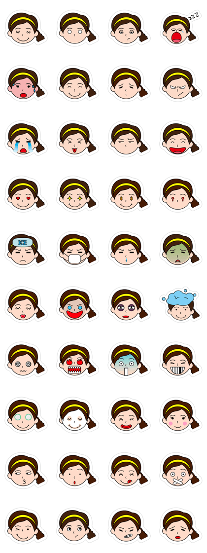 The side ponytail girl The side ponytail girl