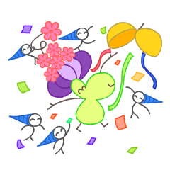 お花の妖精モアモアとトンガリの日常 Line スタンプ Line Store