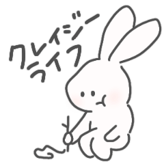 happy crazy rabbit's daily life