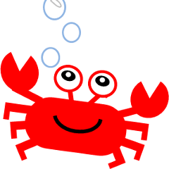 Crab and sea urchin