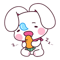 The daily life of sleeping Bunny