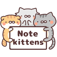 Note kittens