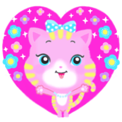 Cotton Candy Cat daily use Stickers