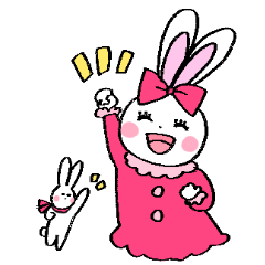 Little cute rabbit stickers 2