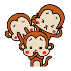 Three Wise Monkeys Line Stickers Line Store