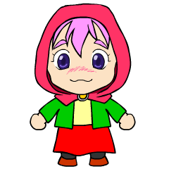 child Red Riding Hood Sticker