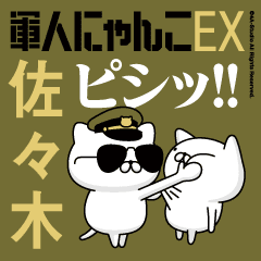 "SASAKI"name/Movie Military cat