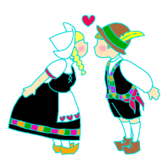 Tyrolean Girl LINE sticker