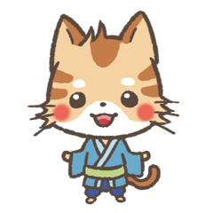 Greeting in Samurai words ! Cat-Samurai