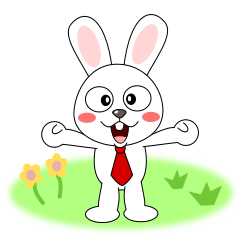 Always cheerful rabbit