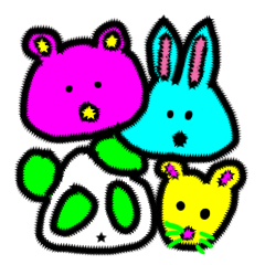 Funky color animals