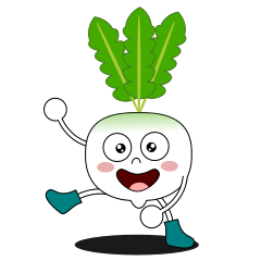 Always cheerful white turnip