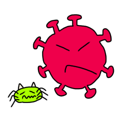 Coronavirus stickers - Crab insect