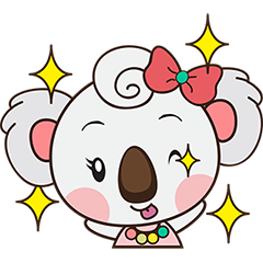 Qumi Si Koala Lucu Stiker Line Line Store