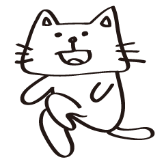 flat cat Hiraneko