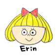Erin with bobbed hair