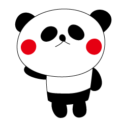 Easy to use panda stickers