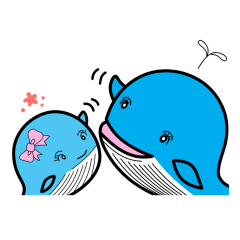 Hiwasaki Whale Sticker