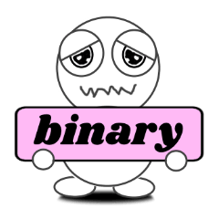 Binary Sticker