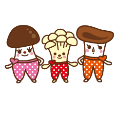 The lovely three mushrooms K