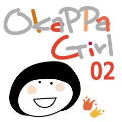Stickers of Okappa Girl 02