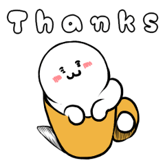 Sticker for thank you(English)