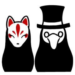 Plague mask and Mask of the fox