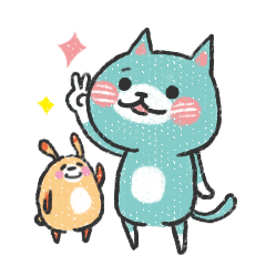 Buruko cat & Ponka rabbit