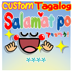 Tagalog. Colorful reaction.!Custom!