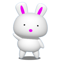 Punyo-punyo rice cake rabbit