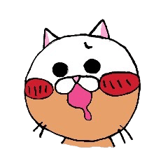 ["menchan's "nyantarow"Sticker"]