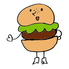 American hamburger man
