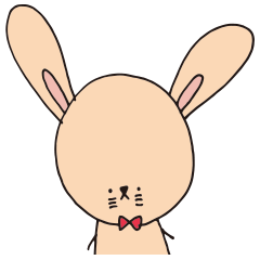 red ribbon yuruyuru-rabbit