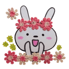 Rabbit of the flower garden