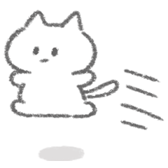 The white kitten stickers 2