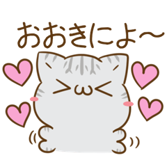 Cats & bear of Wakayama dialect Sticker