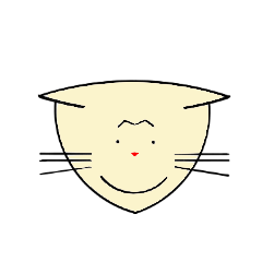Scottish Fold cat  "LU-chan"