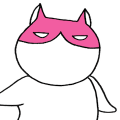 Pink Mask Cat