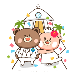 Wedding sticker~Kumako&Kumata